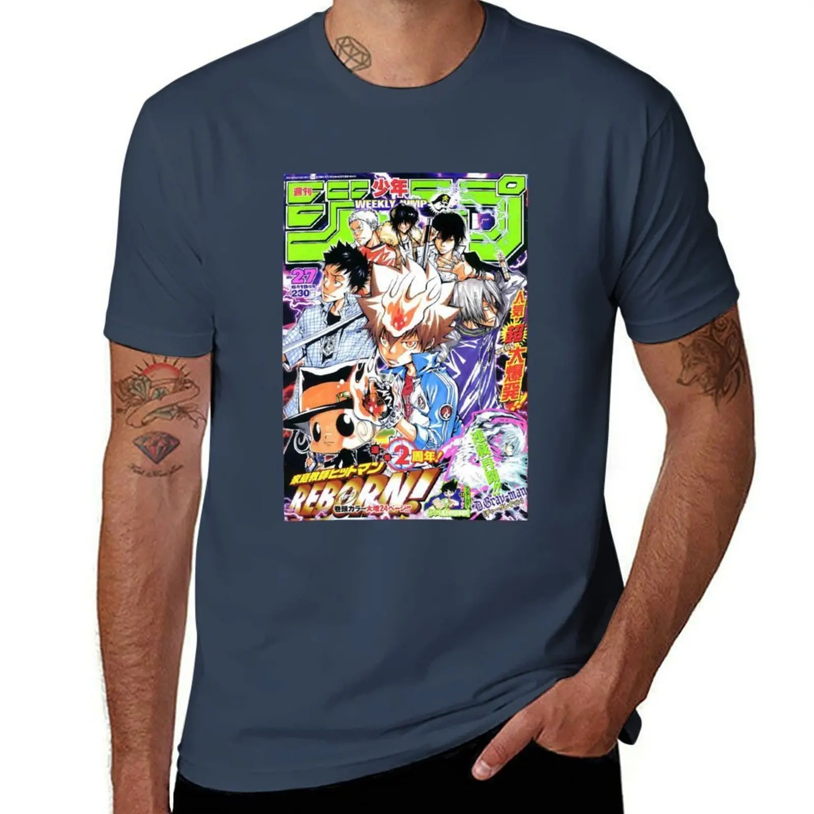 

Jump Shonen Hitman Katekyo Reborn T-Shirt Soft Stretch Short Sleeve Top