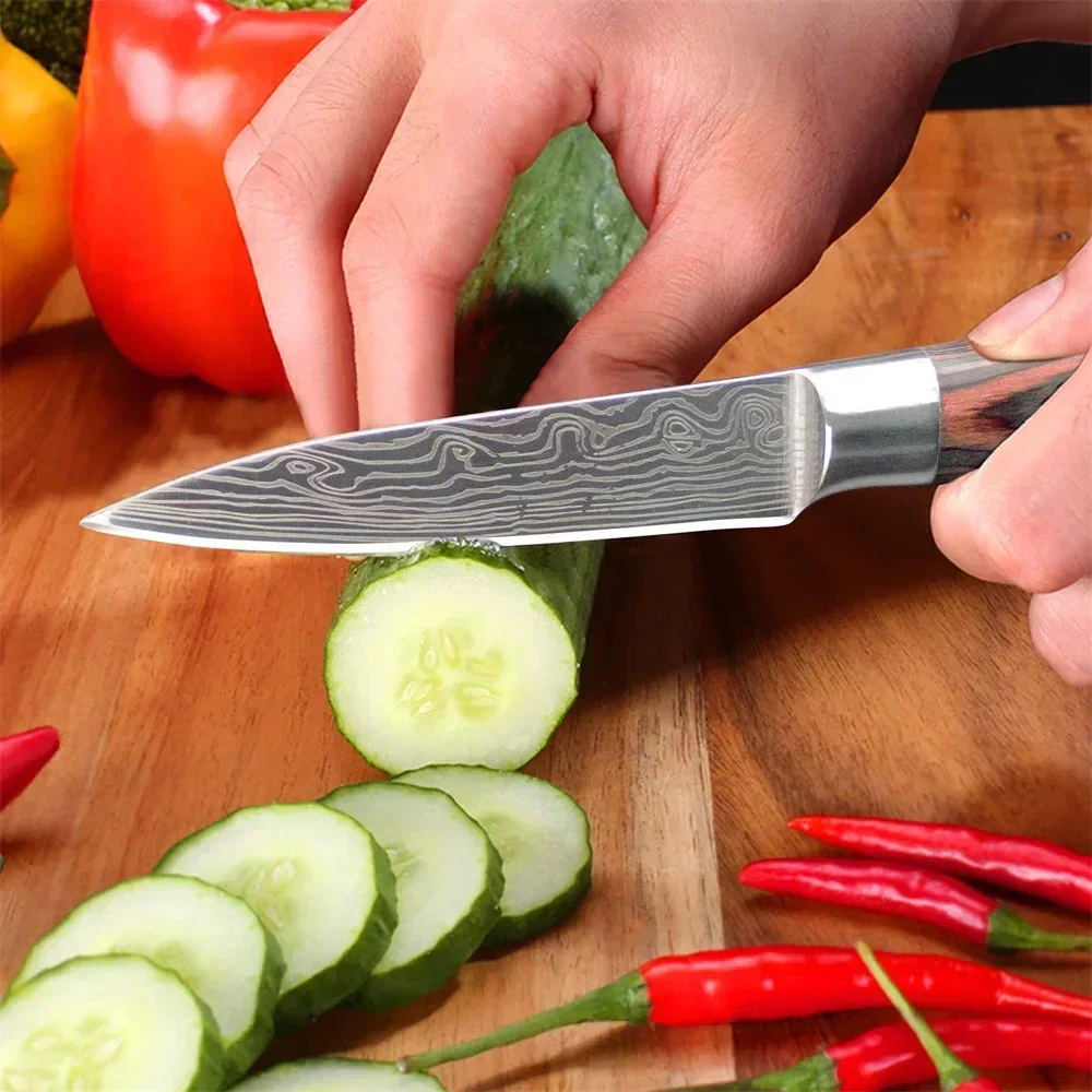 1pc kleines Gemüse messer zum Hacken von Steak Schneiden Schälen Obst Deutsch 3,5 Zoll High Carbon Edelstahl Obst messer
