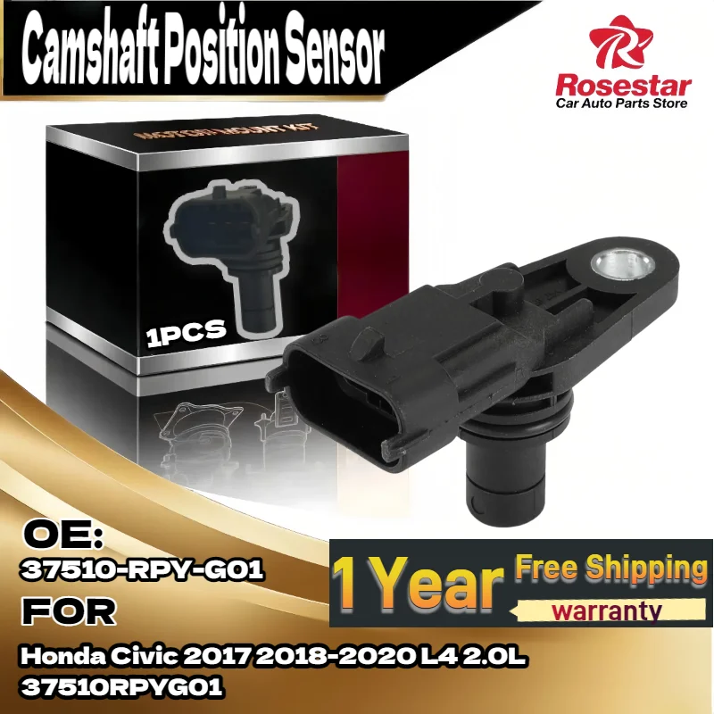 

1x Camshaft Position Sensor 37510RPYG01 for Honda Civic 2017 2018 2020 L4 2.0L 37510-RPY-G01
