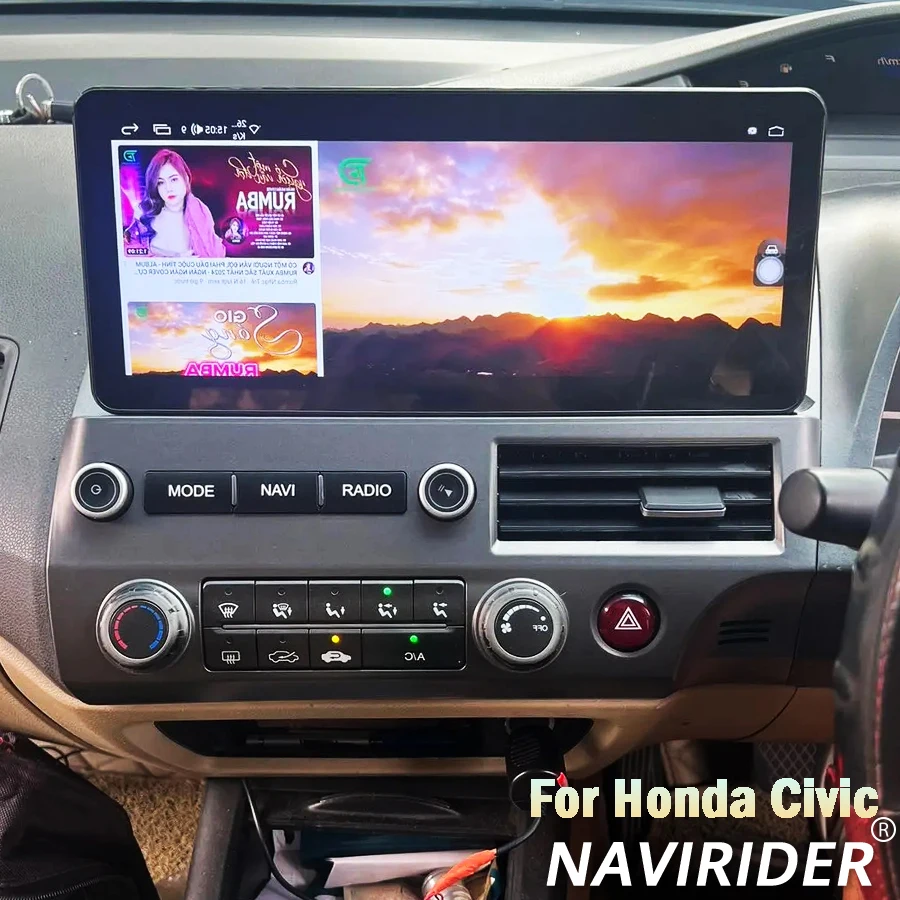 

12.3" Android 14 Touch Screen Stereo Suitable For Honda Civic 2008-2011 Media DVD Player Carplay Car Radio DSP 4G GPS Head Unit