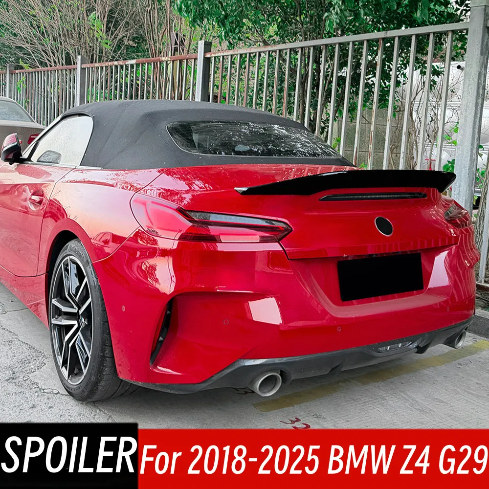 

For BMW Z4 G29 2018-2025 Bodykit Car Black Carbon Rear Trunk Lid Boot Ducktail Lip Spoiler Wings Exterior Tuning Accessorie Part