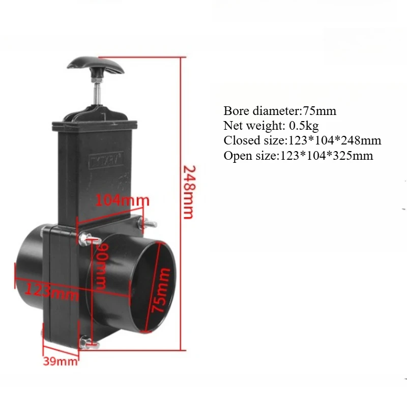 RV 액세서리 - 이중 기능 배수/게이트 밸브 (클린/하수/블랙 워터 탱크용) (모터홈/캠퍼/카라반)