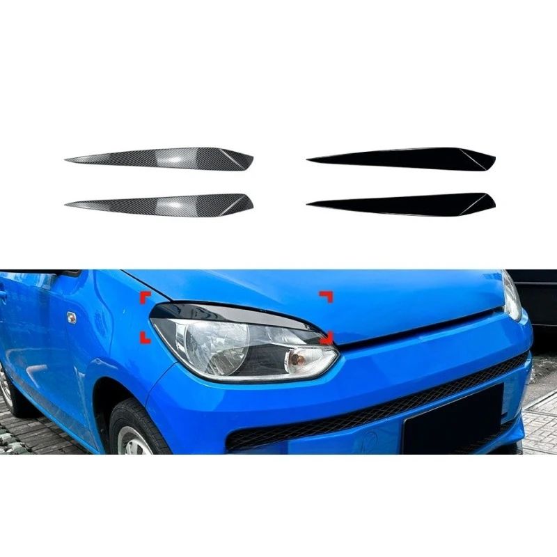 

For VW UP 11-15 Headlight Eyebrow Headlight Decals No-Trace Adhesive Installation Exterior Modification Exterior Styling Upgrade