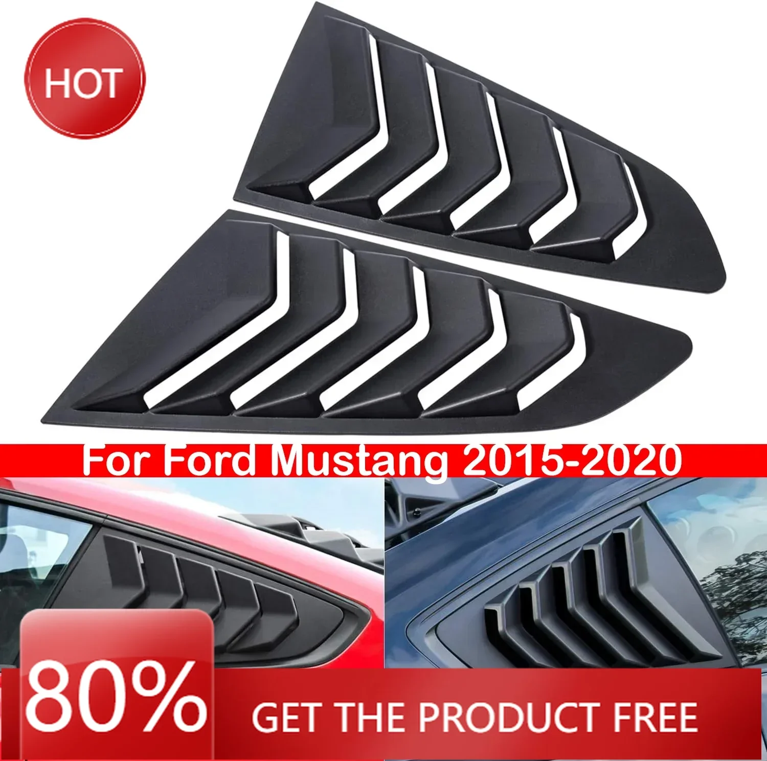 Чехлы на зеркала для Ford Mustang 2015-2020, автомобильные заднего жалюзи, боковая крышка, накладка, наклейка, вентиляционное отверстие, совок, ABS, углеродное волокно, черный