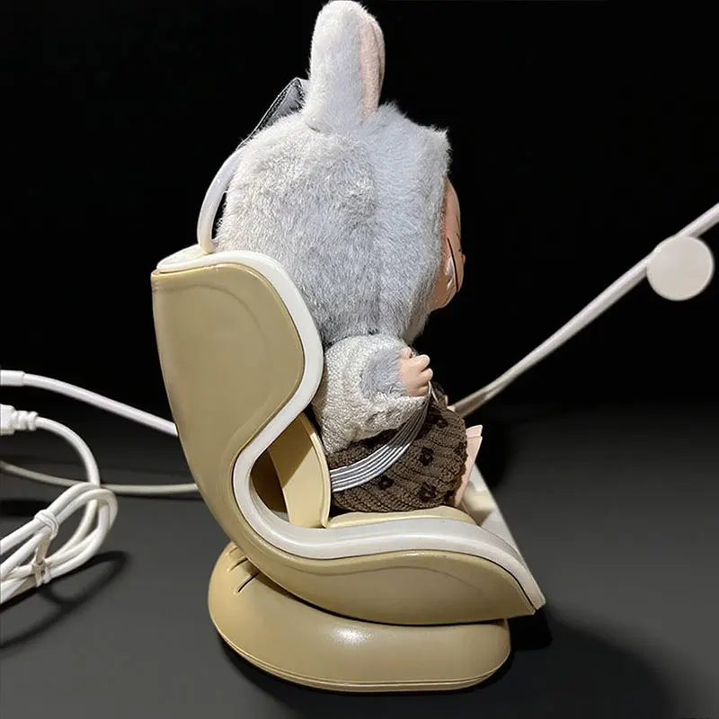 مقعد أمان لدمية السيارة، مقعد صغير جميل، منفذ هواء تلقائي، ديكور عطري، ملحقات داخلية للسيارة عالية الجودة لـ Labubu