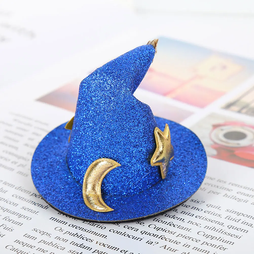 

4 Pcs Halloween Hat Hairpins Small Decorative Clips Witch Shaped Headdress Accessories Wear Resistant Party Favor Delicate