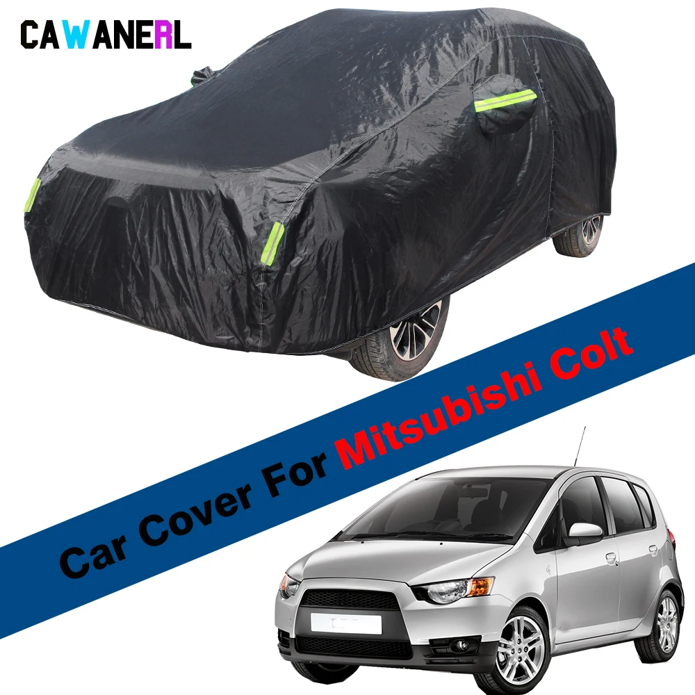 

Full Car Cover For Mitsubishi Colt Waterproof Sun Shade Summer Anti-UV Winter Rain Snow Wind Protect Auto Cover