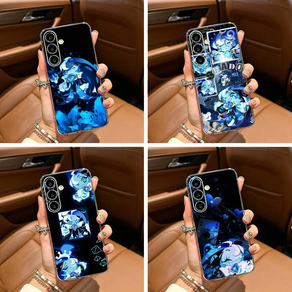 S-Shadow Milk C-Cookie  Clear Soft Silicone Phone Case for Samsung Galaxy A71, A70, A52, A51, A40, A30