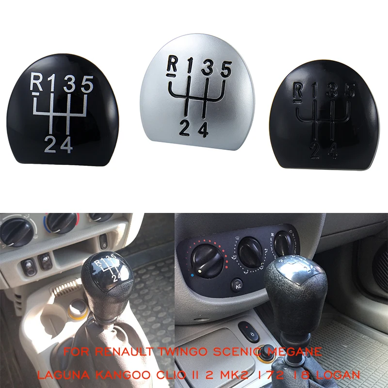 Car Gear Shift Knob Cover Case Lever Shifter Pen Head For Renault Twingo Scenic Megane Laguna Kangoo Clio II 2 MK2 172 18 Logan