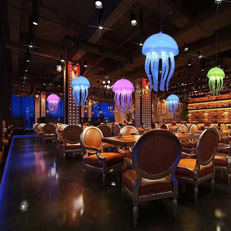 تغيير لون الشمسية قنديل البحر مصابيح حديقة Led قنديل البحر مصباح اللون تغيير Rgb المزاج ضوء السوق الليلي شارع الديكور