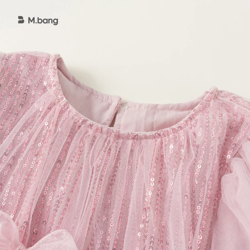 Youbao Children's Clothing Multi-layer Mesh Dress for Girls, Fairy Dress, Performance Costume, Bowknot Dress for Girls
