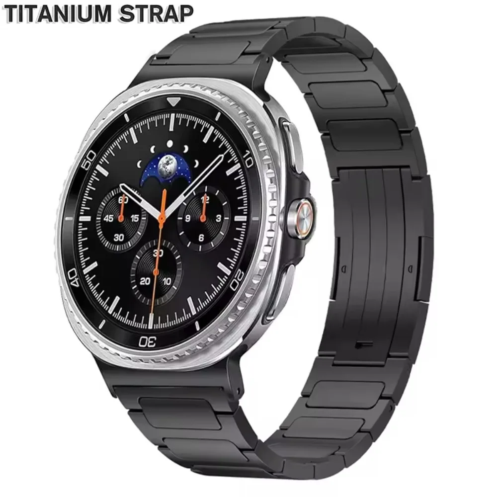 Titanium Metal Strap for Samsung Galaxy Watch 8 40mm 44mm/Classic 46mm Stainless Steel Band for Galaxy Watch 8 Ultra 47mm Correa