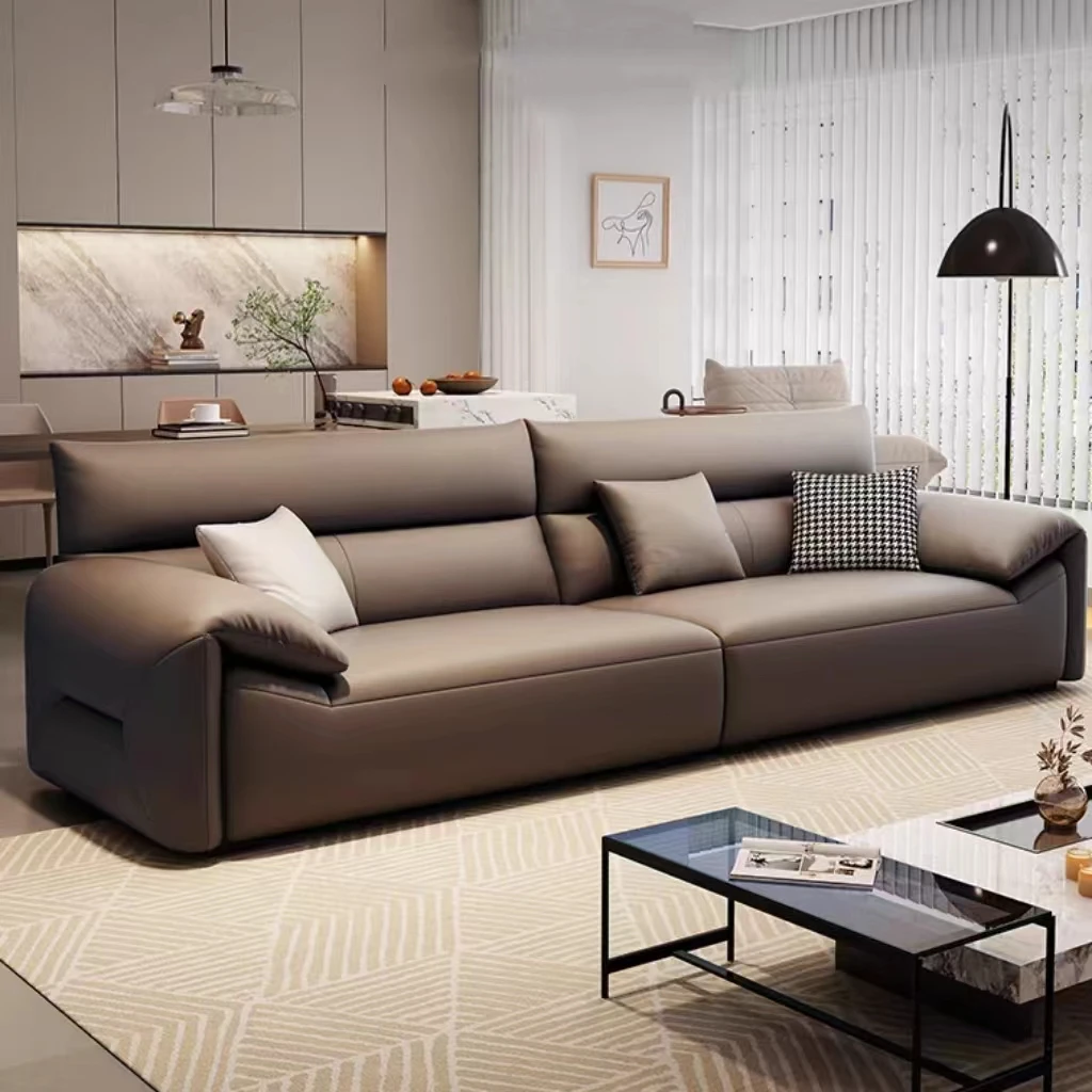 Luxury Sofa Set Living Room Modern Nordic Indoor Couch 3 Seater Sectional Sofa Leather for Home Hotel Office