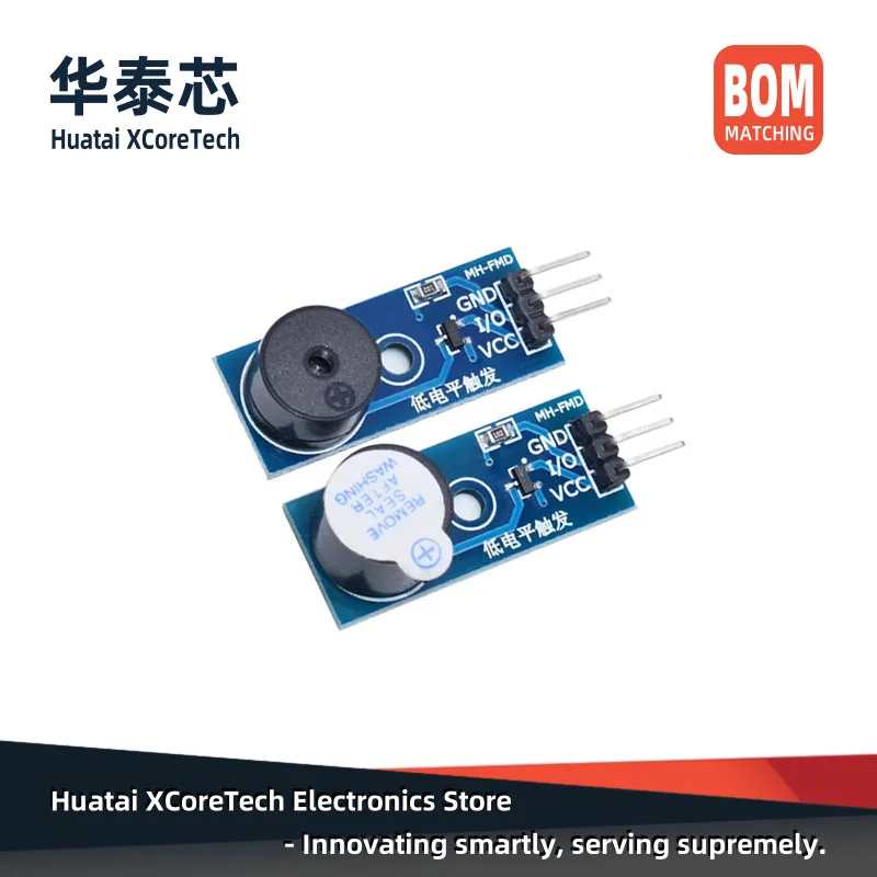 Module er dévoilé passif DIP, capteur de son, carte de commande er dévoilée de certes de bas niveau, composants acoustiques, 3.3-5V, 2 pièces