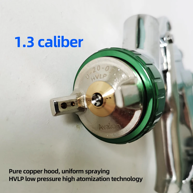 TAIWAN Avalon U20 Spray Gun 1.3 Caliber HVLP Low -Voltage Spray Paint Slum Flower Nozzle is Equipped with 600ml Plastic POT