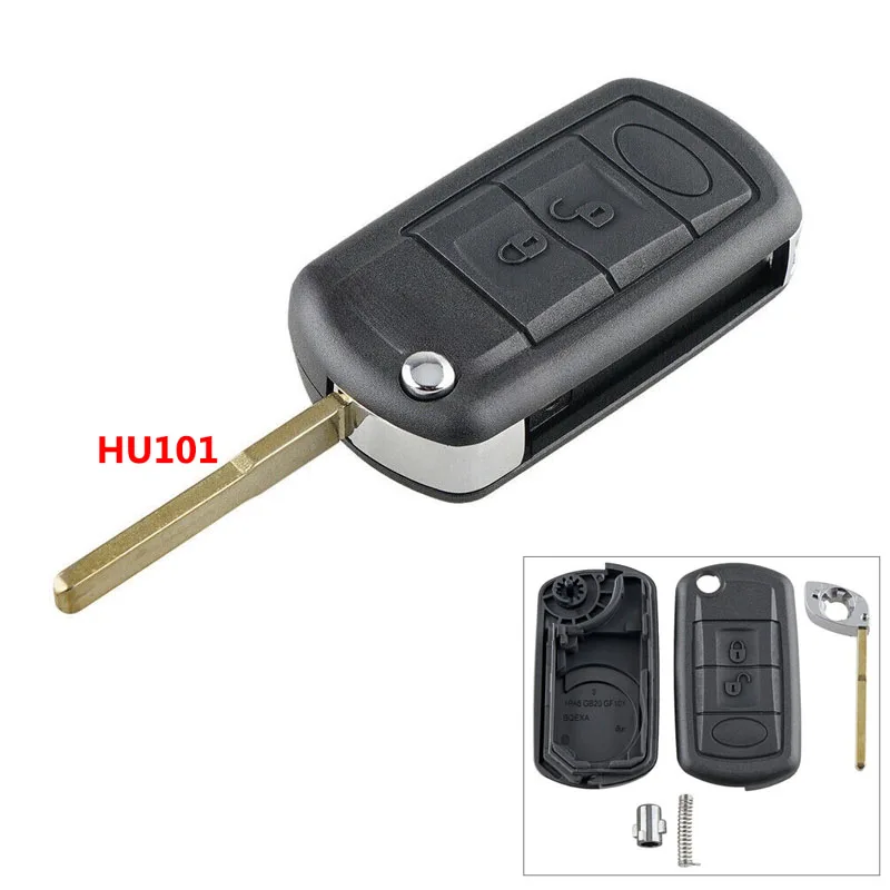 3 Button Flip Car Key Fob Cover Case For Land Rover Discovery (2005-2009)/Range Rover Sport (2005-2009)