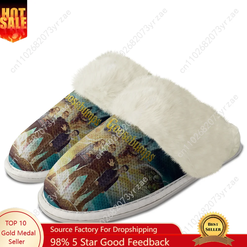 حذاء دافئ بحافة من القطيفة من Goosebumps للرجال والنساء، شبشب كاجوال للمنزل وغرفة النوم، حذاء حراري خفيف الوزن مخصص