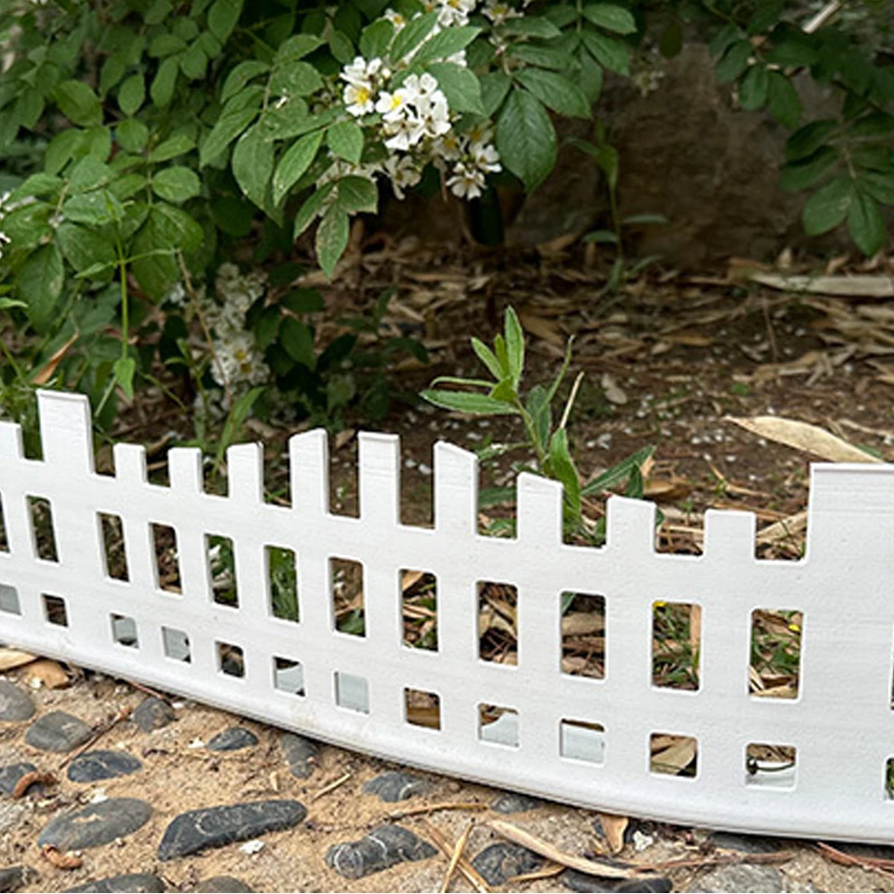 Plastic Garden Edging Border for Lawn Definition and Plant Separation with Stakes for Reliable Long Term Placement