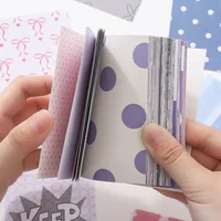 120 Sheets Korean Style M5 Memo Book Polka Dot Basic Simple Ins & Salt Style Decorative Paper for Journal 5