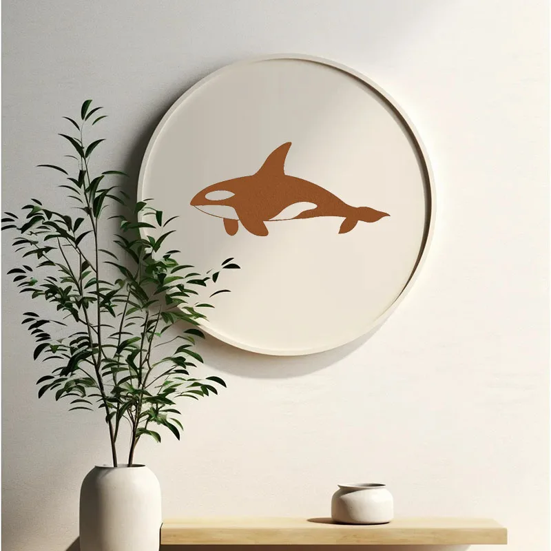 Gorgeous 1pc Whale Pattern Black Metal Wall Decoration – Stun Your Home with Whale Splendor. Splendid for Wall Hanging