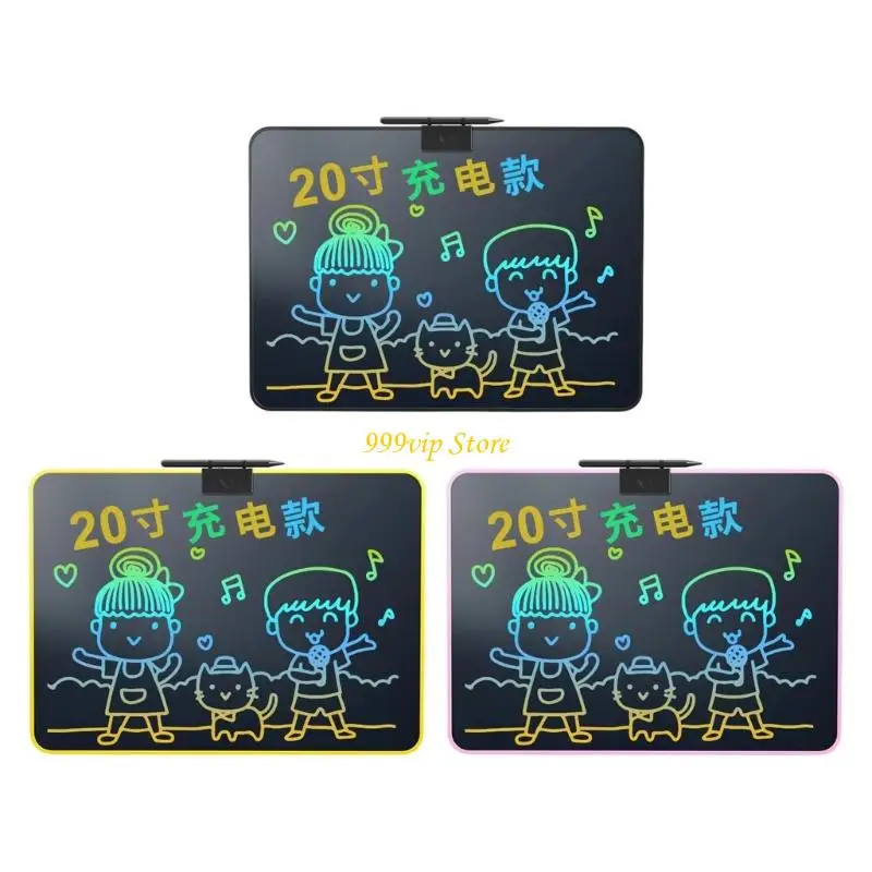 Placa desenho para crianças C90C com função aprimoramento da tela LCD 16,5 polegadas