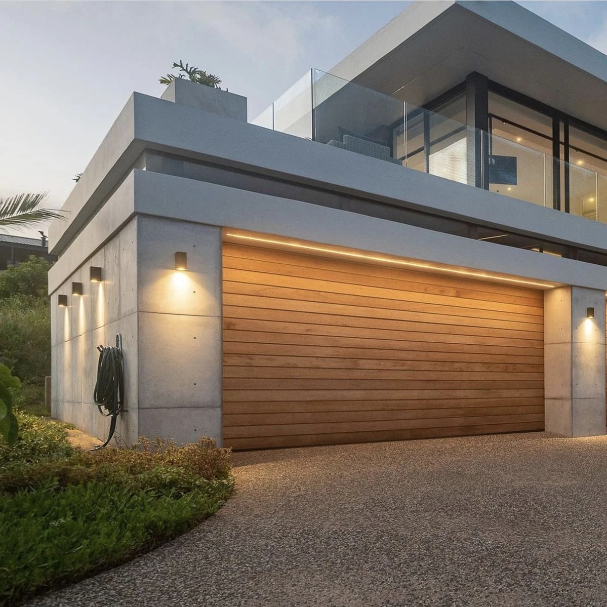 

Home Doors Black Timber Look Aluminum Sectional Garage Door Wholesale Price Modern Faux Wood Electric Garage Doors for House