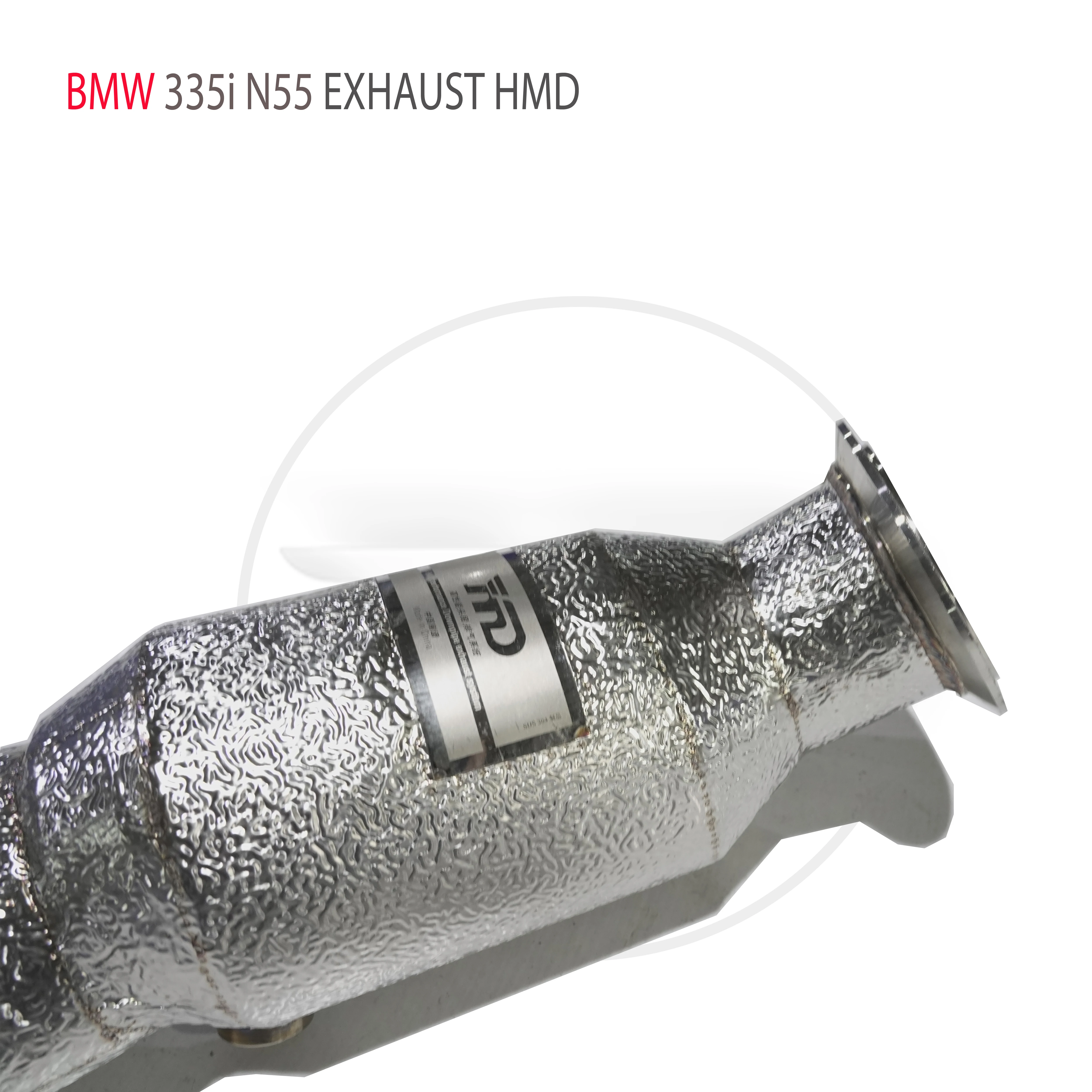 HMD Exhaust Assembly High Flow Performance Downpipe for BMW 335i N55 Engine 3.0T Car Accessories Catalytic Converter