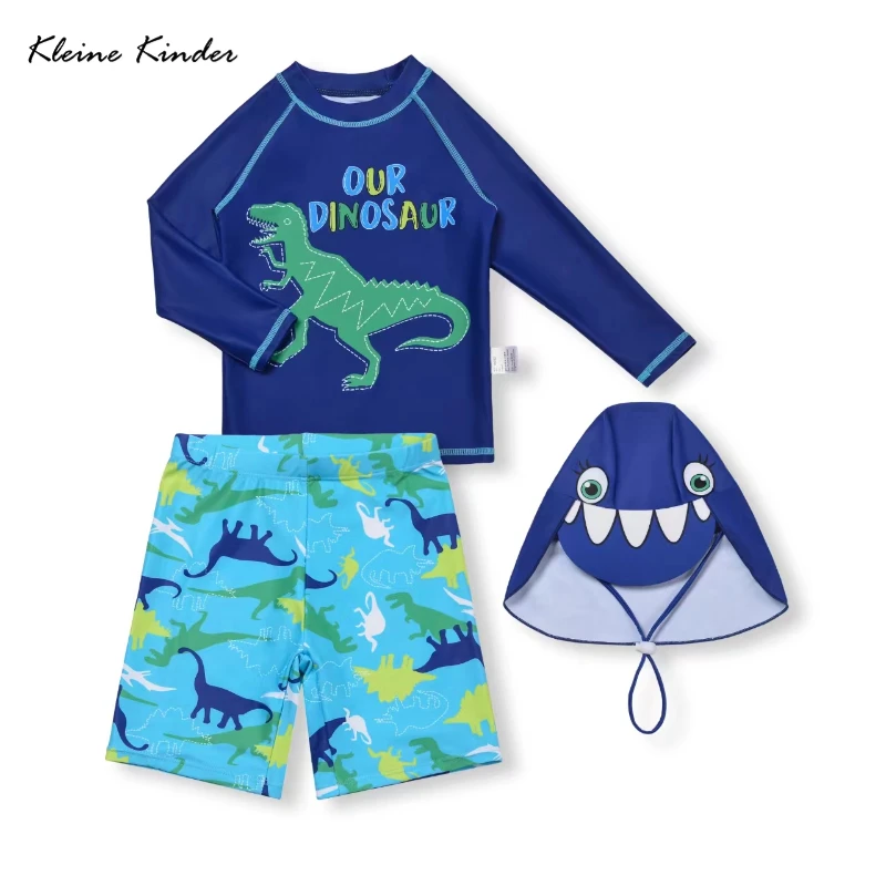 

Swimsuit Boy Anti UV Kids Swimwear for Boys Long Sleeve 2-Piece Children Swimming Bathing Suit Rash Guard Seaside Beach Clothes
