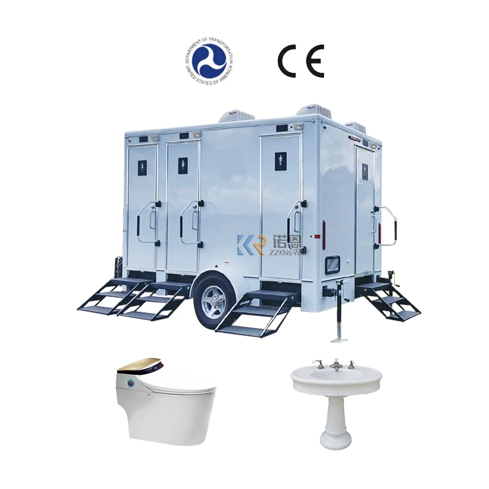 2023 Mobile Portable Toilet Prefab Toilet Restroom For Sale Prefab Squat / Seat Toilet Houses