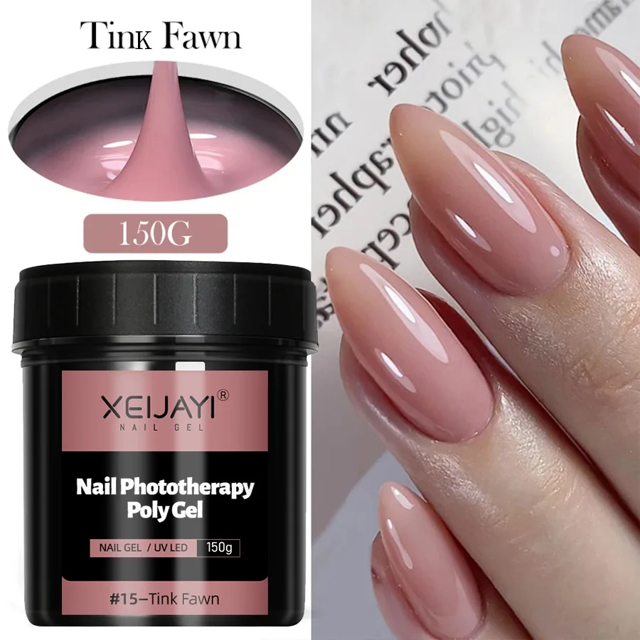 

150g Nude Clear Extension Nail Gel Polish Nails Finger Form Camouflage Hard Gel Fast Extension Acrylic Nail Manicure