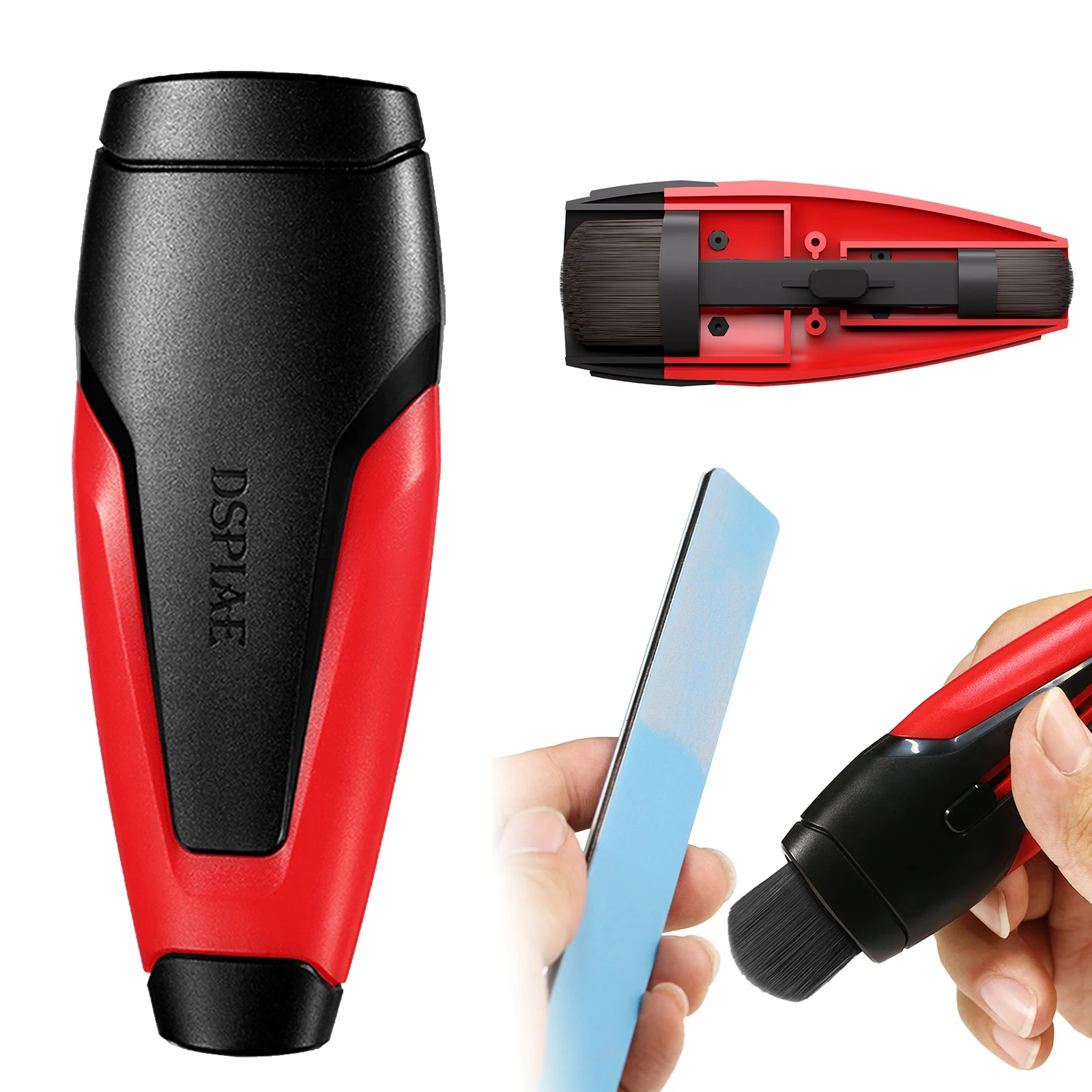 DSPIAE PT-RDB Retractable Double Tips Dust Brush Handy Cleaning Tool for Assembly Model Military Hobby Building DIY