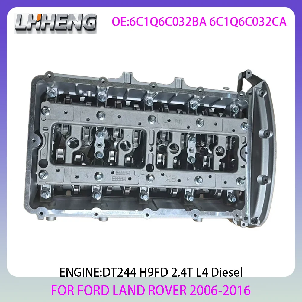 Engine cylinder head assembly For FORD TRANSIT LAND ROVER DEFENDER L316 L315 2.4L 2.4 L T L4 Diesel 06-16 H9FD DT244 6C1Q6C032BA