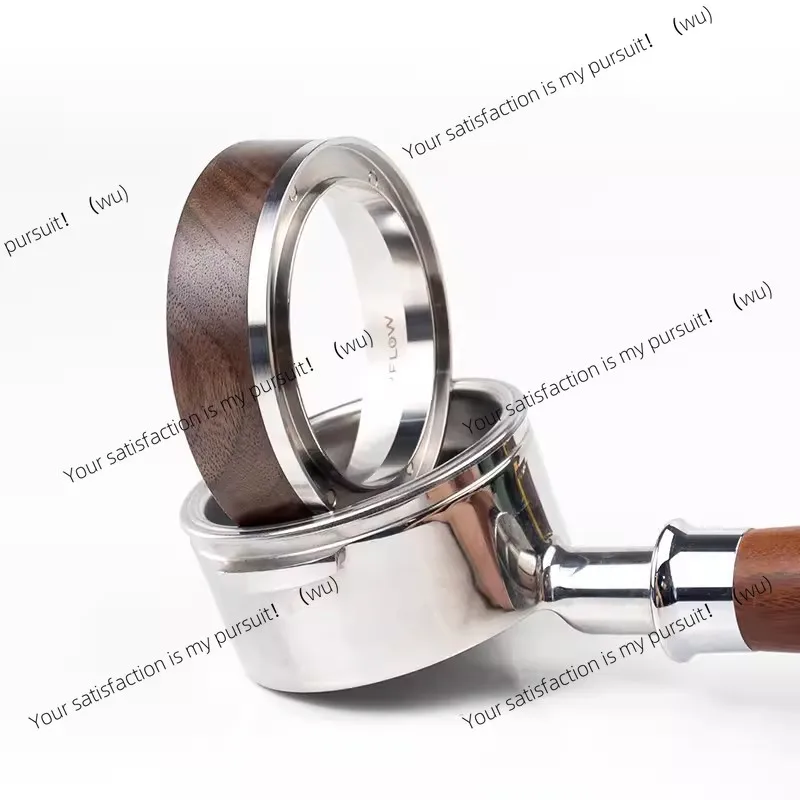 Air flow magnetic suction powder ring, Italian coffee machine 58mm stainless steel powder connector cloth powder ring anti-fly