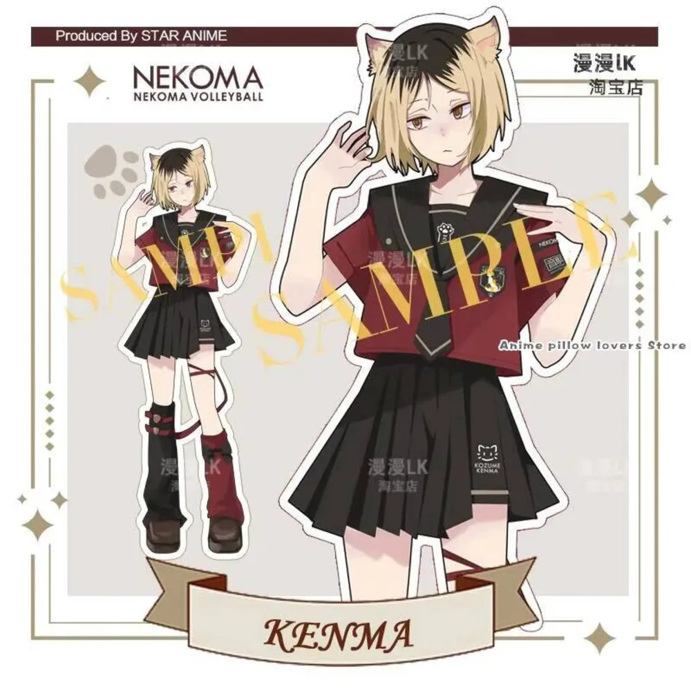 

Аниме роль Kozume Kenma для женщин и девочек JK моряк летняя форма топ с короткими рукавами юбка галстук футболка костюм косплей костюм