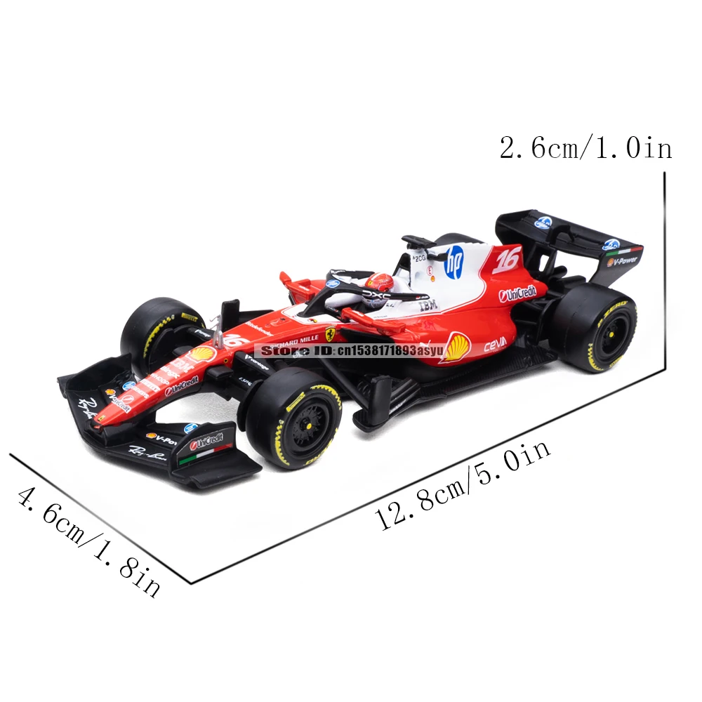 Bburago 1:43 2026 F1 Ferrari HP SF26 #16 Charles Leclerc #44 Lewis Hamilton alloy Alloy Luxury Die Casting Car Model Toy
