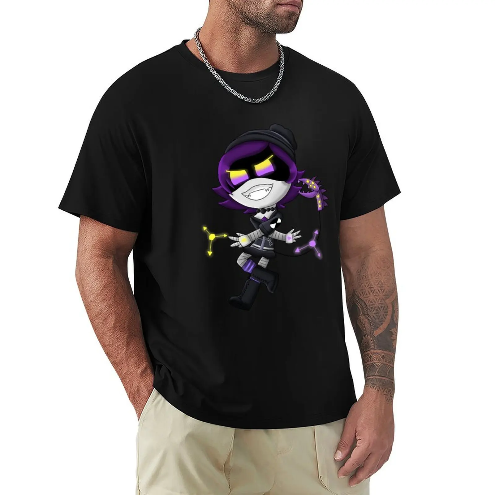 

Damaged OC Uzi T-Shirt Relaxed Casual Short Sleeve Tee