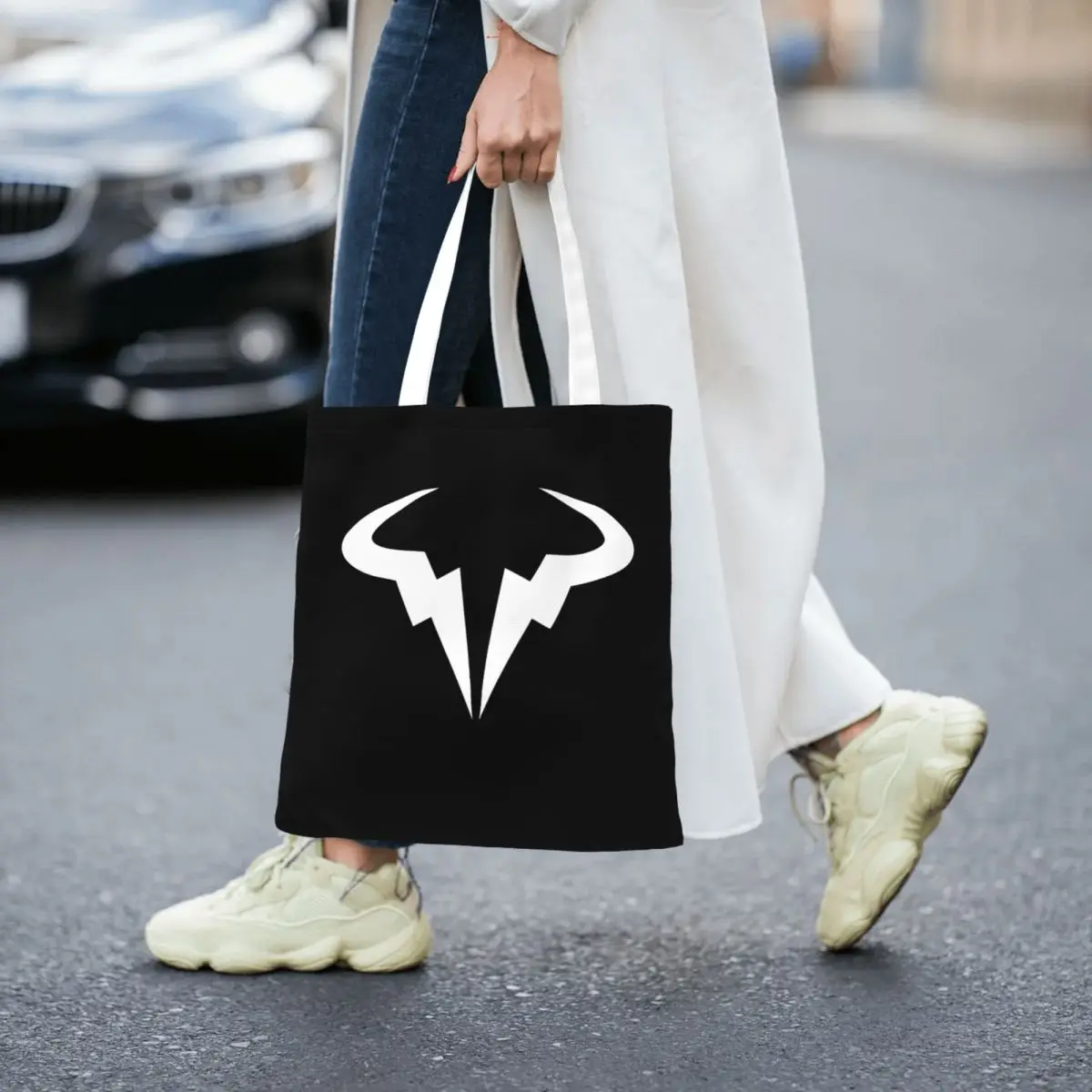 

Rafael Nadal Shopping Bags Folding Canvas The Tote Bag Girls Shoulder Tote Travel Handbag