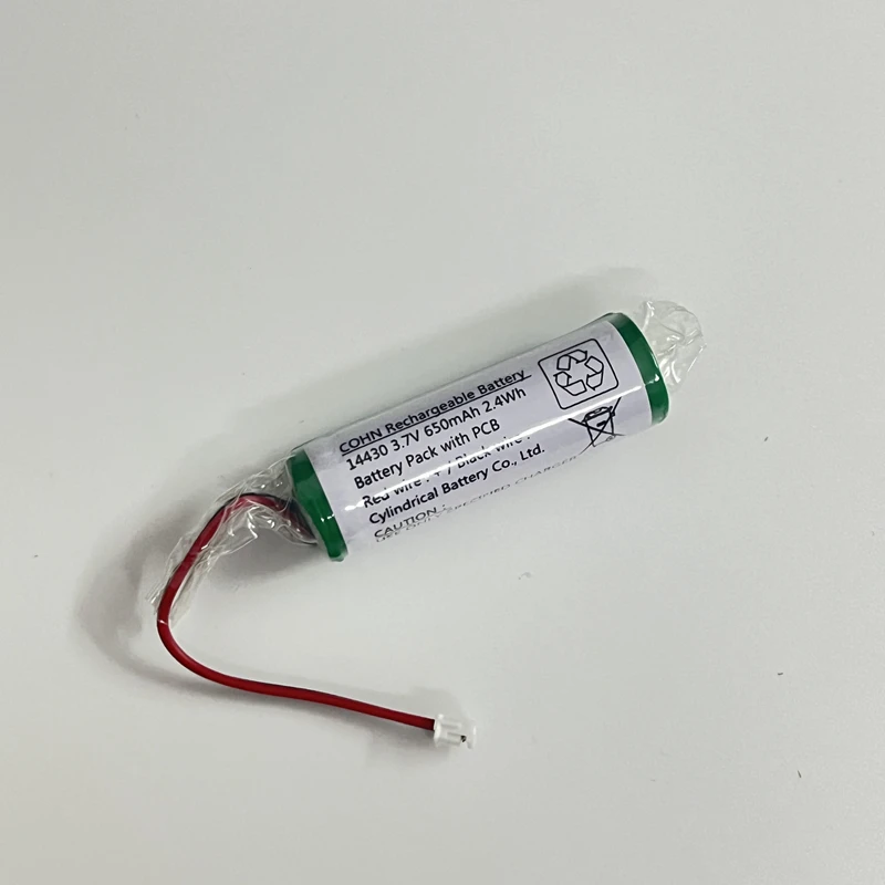 1pce 14430 650mAh 3.7v akumulator litowy wielokrotnego ładowania akcesoria