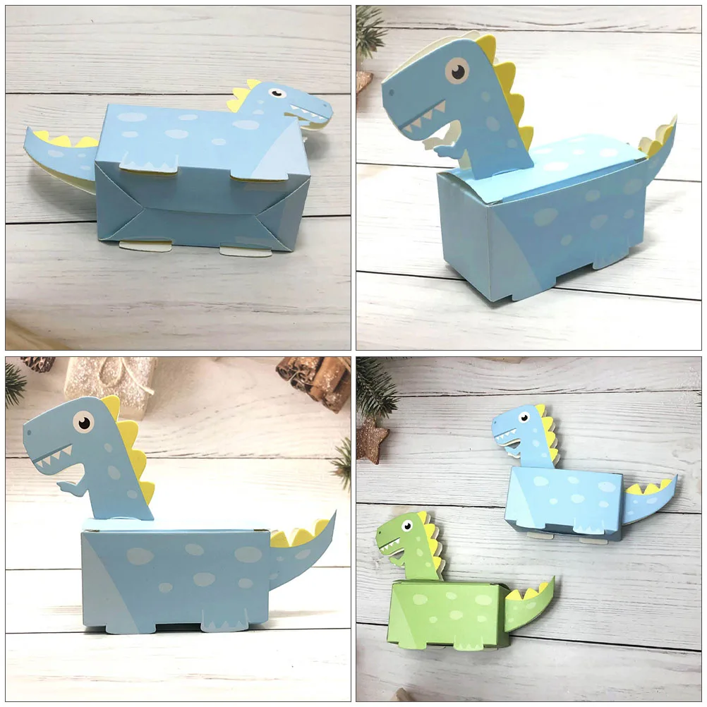 

50pcs Dinosaur Candy Box 250g White Cardboard Storage Packaging Case Large Capacity Kids Gift Wrapping Container Party Children