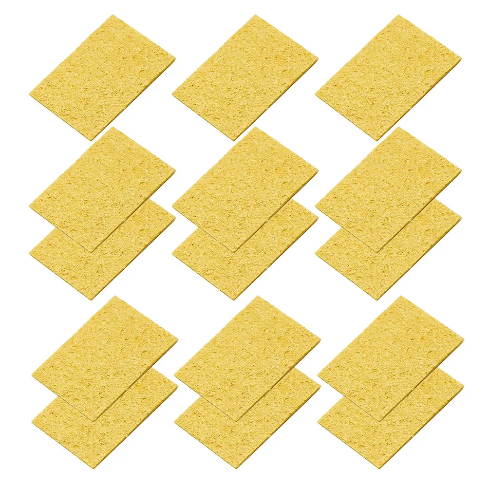 30Pcs Soldering Iron Cleaning Sponges High Temperature Resistant Replacement Pads Welding Tip Cleaner Mat Soldering Accessories