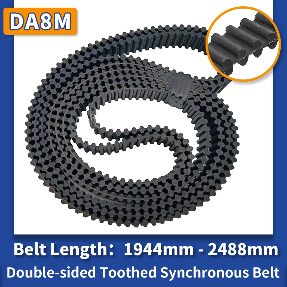 1944mm to 2844mm DA8M Double-sided Toothed Belt D8M DA8M Double Sided Toothed Synchronous Belt D8M DA8M 20mm 25mm 30mm 40mm 50mm