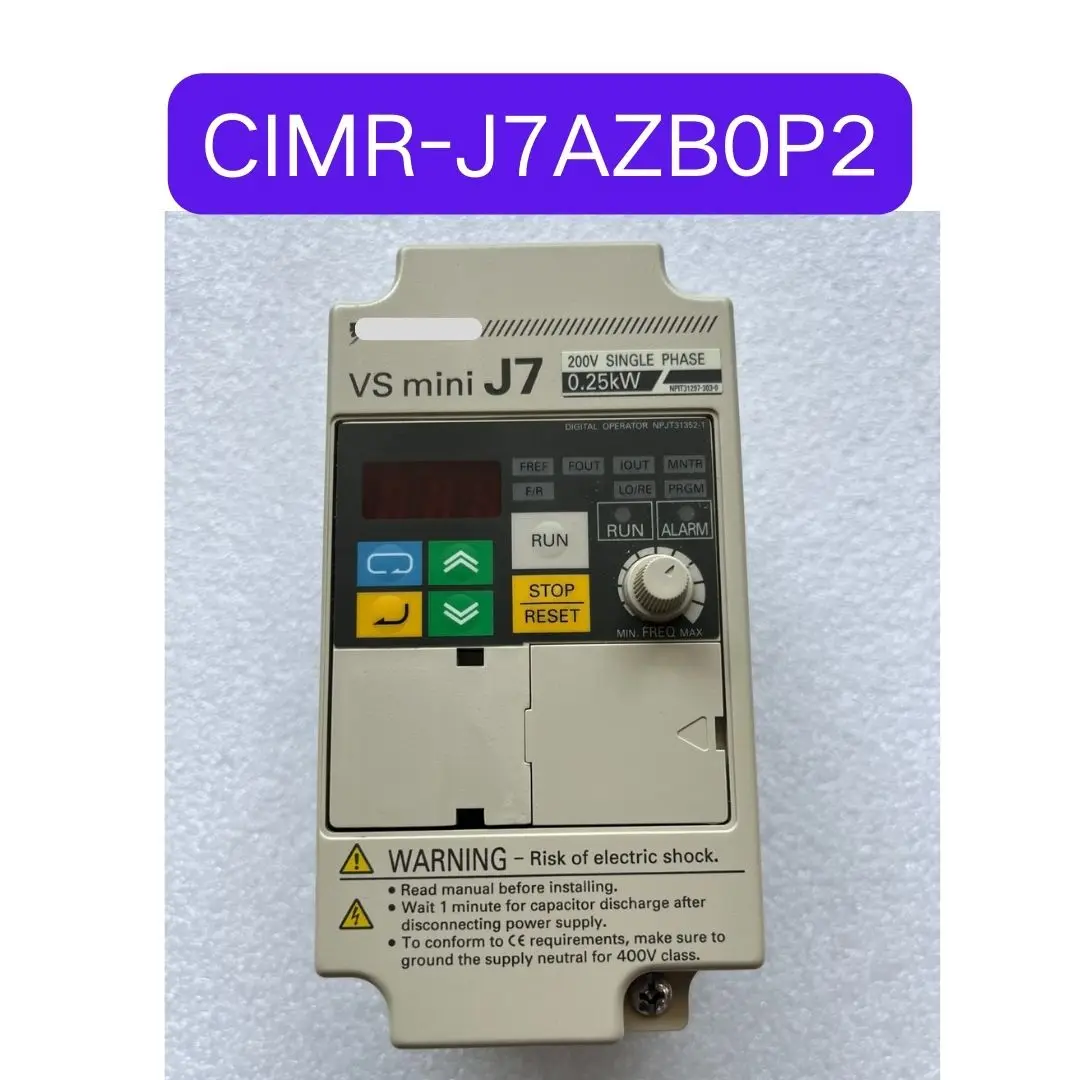 

Used CIMR-J7AZB0P2 inverter 0.2KW Test OK Fast Shipping