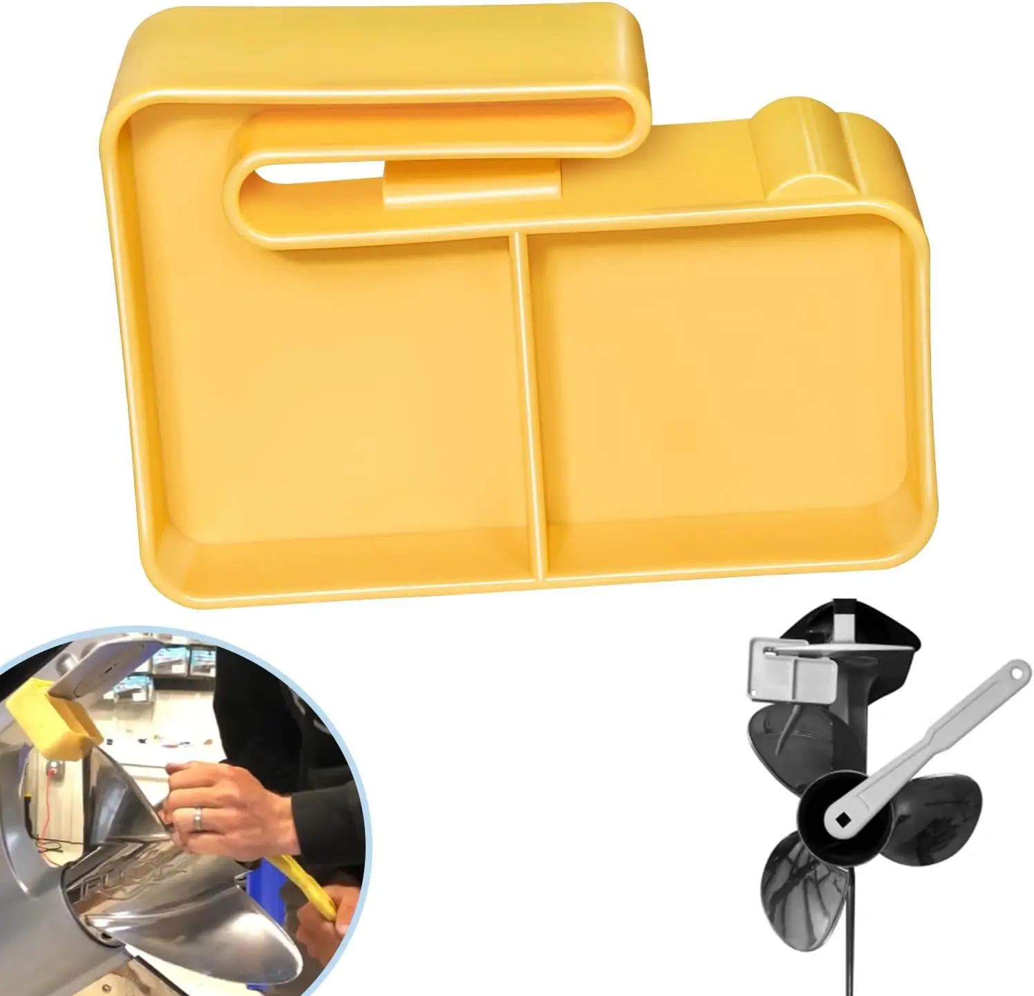 MX PMPS-1-DP Yellow Marine Boat Supplies Prop Master Prop Stop Propeller Stop fits for outboard and stern drive