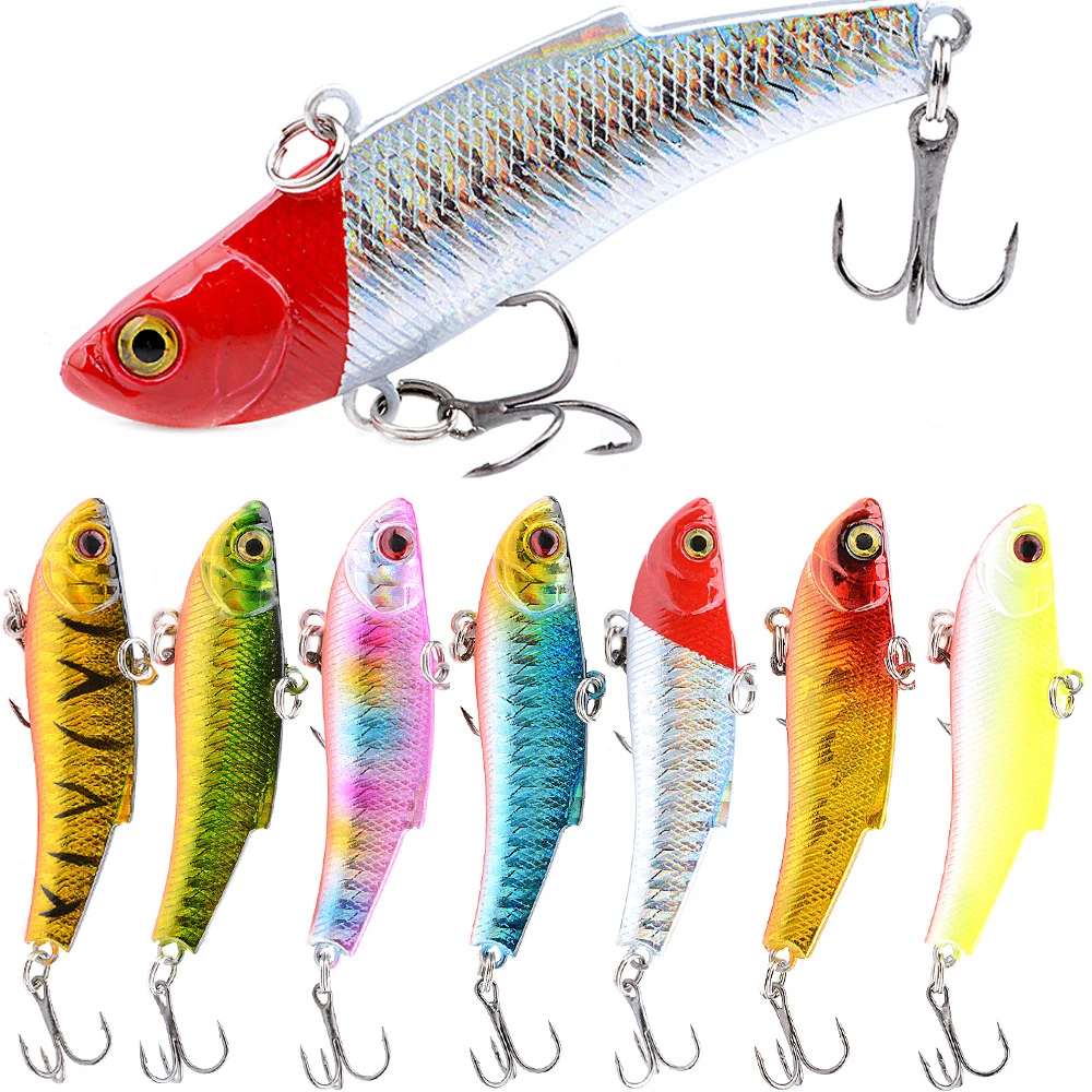 70mm 17g Sinking Vibration Lure Lipless Crankbaits Artificial Bait Pesca Wobblers Saltwater Trolling Swimbait Fishing Supplies