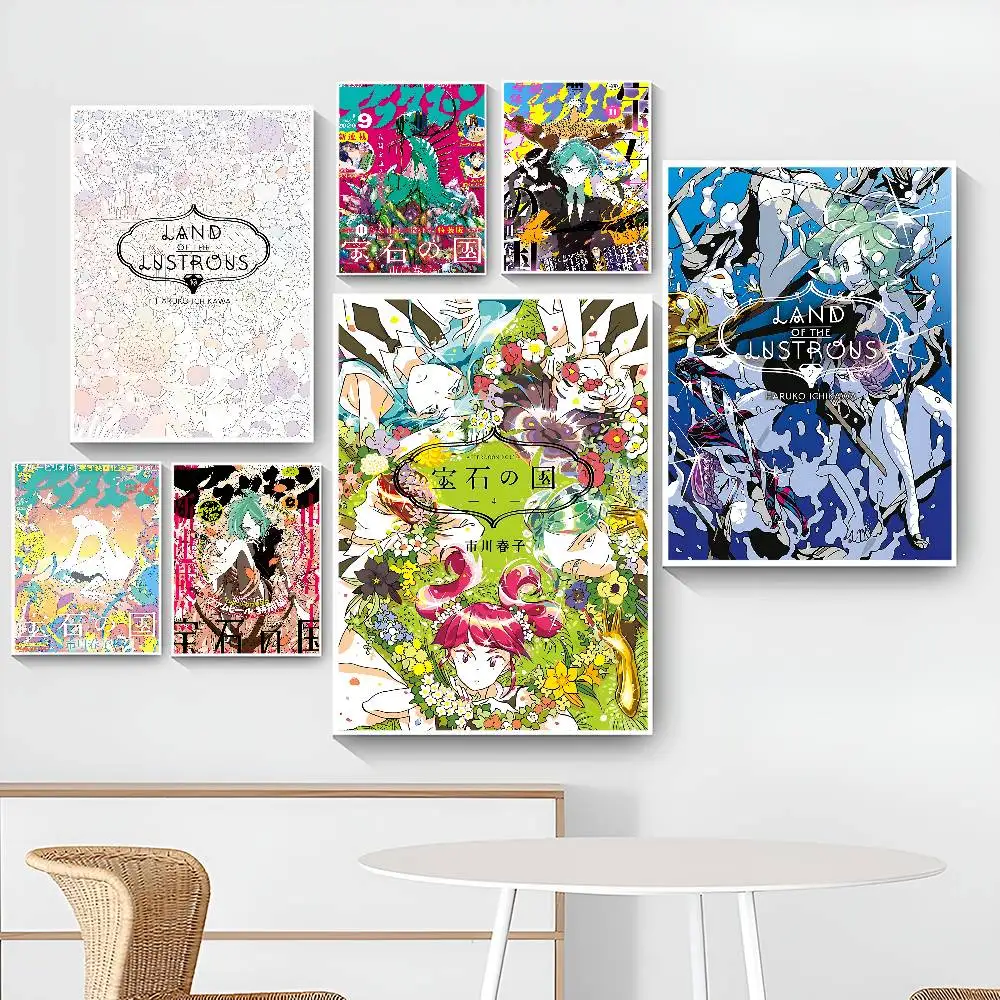 Anime L-Land Of The L-Lustrous Classic Vintage Posters Vintage Room Home Bar Cafe Decor Nordic Home Decor