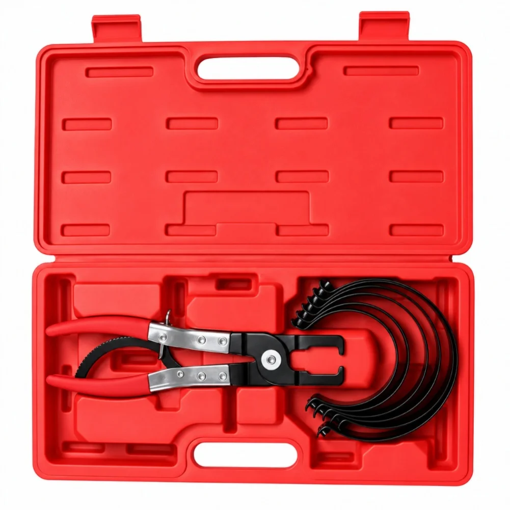 5 In 1 For Piston Ring Compressor Tool Ring Pliers Car Engine For Piston Ring Installer Removal Adjustable Sizes Auto Repair