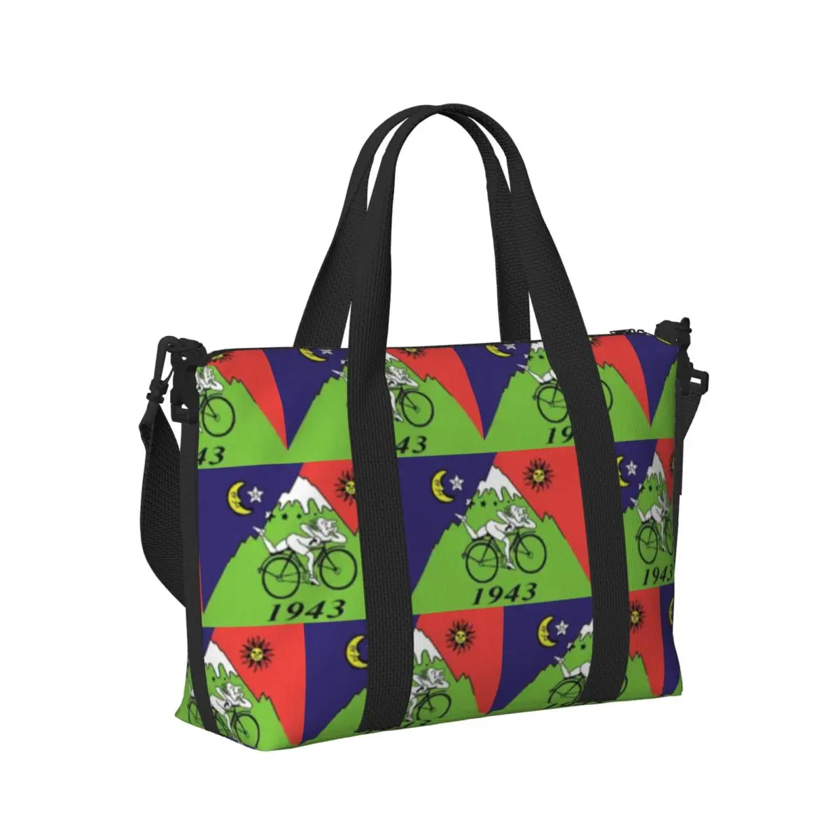 

Large Albert Hoffman 1943 Blotter Lsd Acid Blotter Party 1 Beach Travel Bag Tote Bag for Yoga Women Shopping Duffle Shoulder Bag