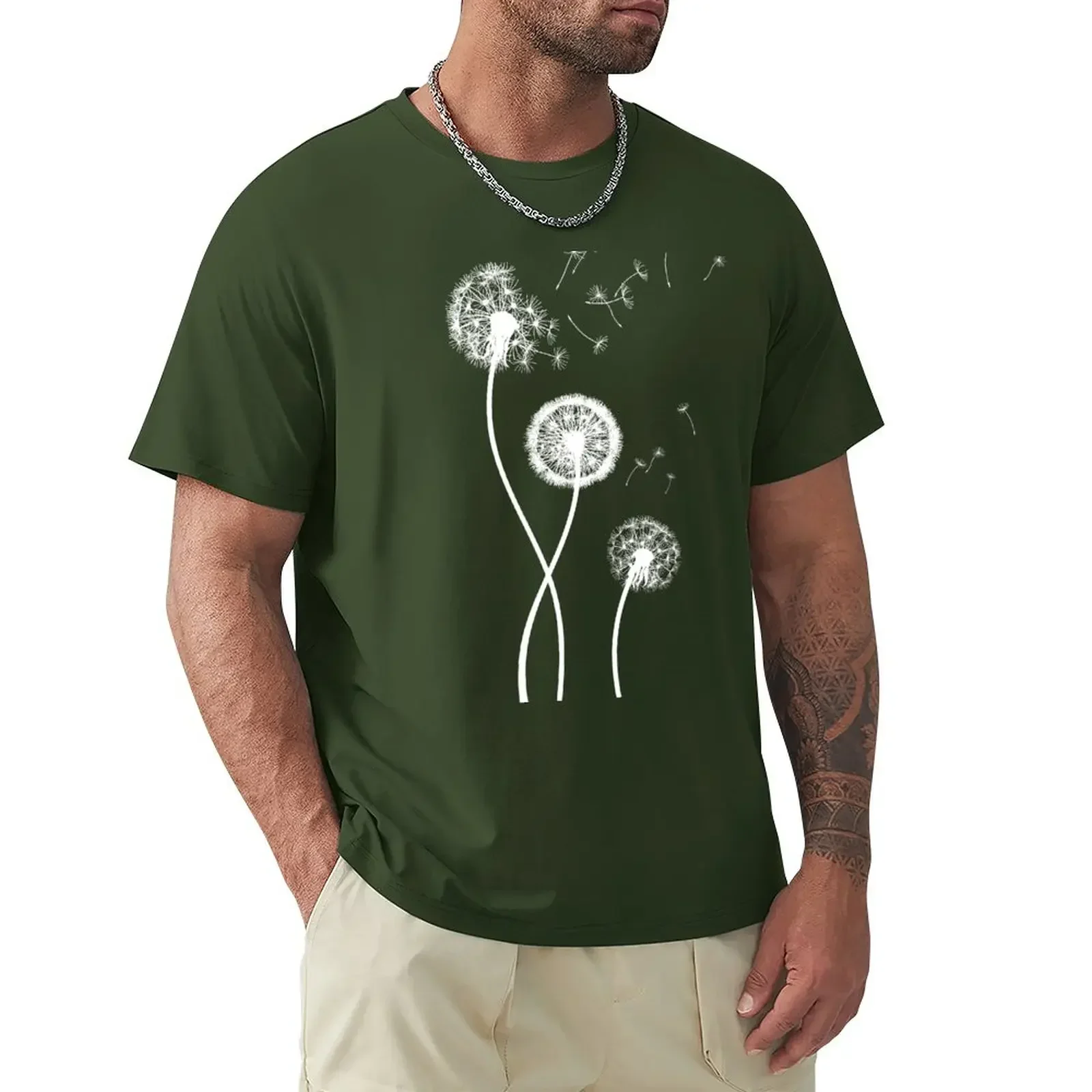 Dandelion Seeds Blowing In The Wind T Shirt T-Shirt korean fashion vintage anime shirt men t shirts