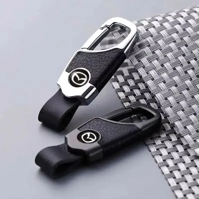 

Leather Car Keychian Key Ring Pendant Key Holder for Mazda 2 3 6 323 626 Rx8 Rx7 Mx3 Mx5 Axela Speed Cx9 Cx7 Cx6 Cx5 Atenza