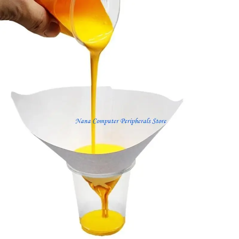 

F68C Paper Paint Filters Mesh Disposable Paint Paper Strainers LCD DLP Resin